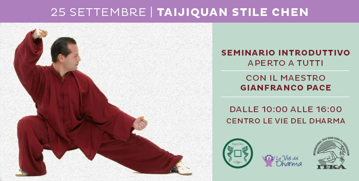 25 settembre: seminario di Taijiquan Stile Chen