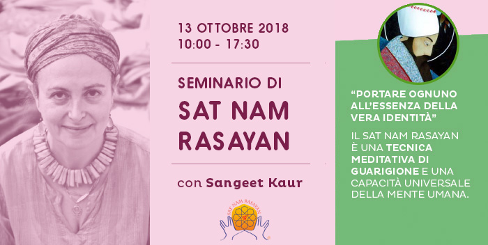 13 ottobre – Seminario introduttivo di Sat Nam Rasayan